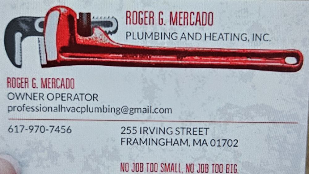 Slide of Roger G Mercado Plumbing and Heating
