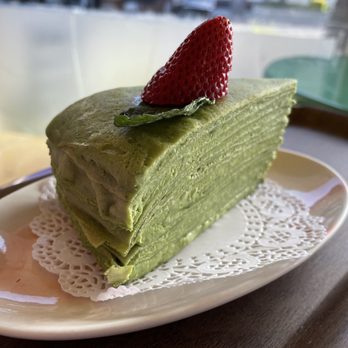 Sweet Indulgence - matcha mille crepe - Desserts Near Me - Millbrae, California Sweet Indulgence - matcha mille crepe - Desserts Near Me - Millbrae, California