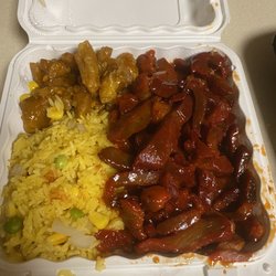 Old Place Asian Kitchen - D10. Boneless Spare Ribs Combo Platter