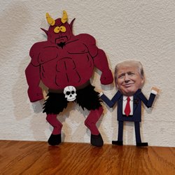 University Synagogue - Trump with the pregnant devil