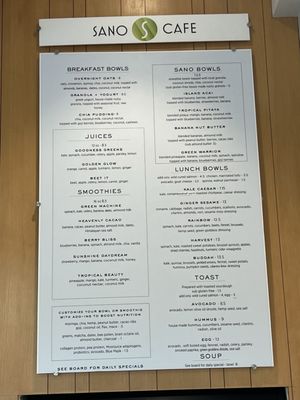 Menu photo 3 Sano Cafe Mercer Island, WA Menu photo 3 Sano Cafe Mercer Island, WA