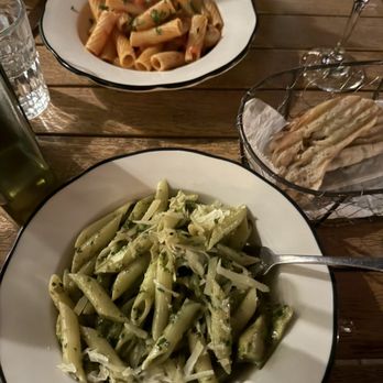 Aria Hell's Kitchen - Penne Pesto e Carciofi & Rigatoni e Gamberi - Italian Near Me - New York, New York
