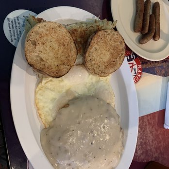 Ranch House Grille - Chicken fried steak with white sausage gravy - American Near Me - Phoenix, Arizona Ranch House Grille - Chicken fried steak with white sausage gravy - American Near Me - Phoenix, Arizona