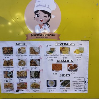 Sardarni's Kitchen - Main menu - Indian Near Me - Springfield, Oregon