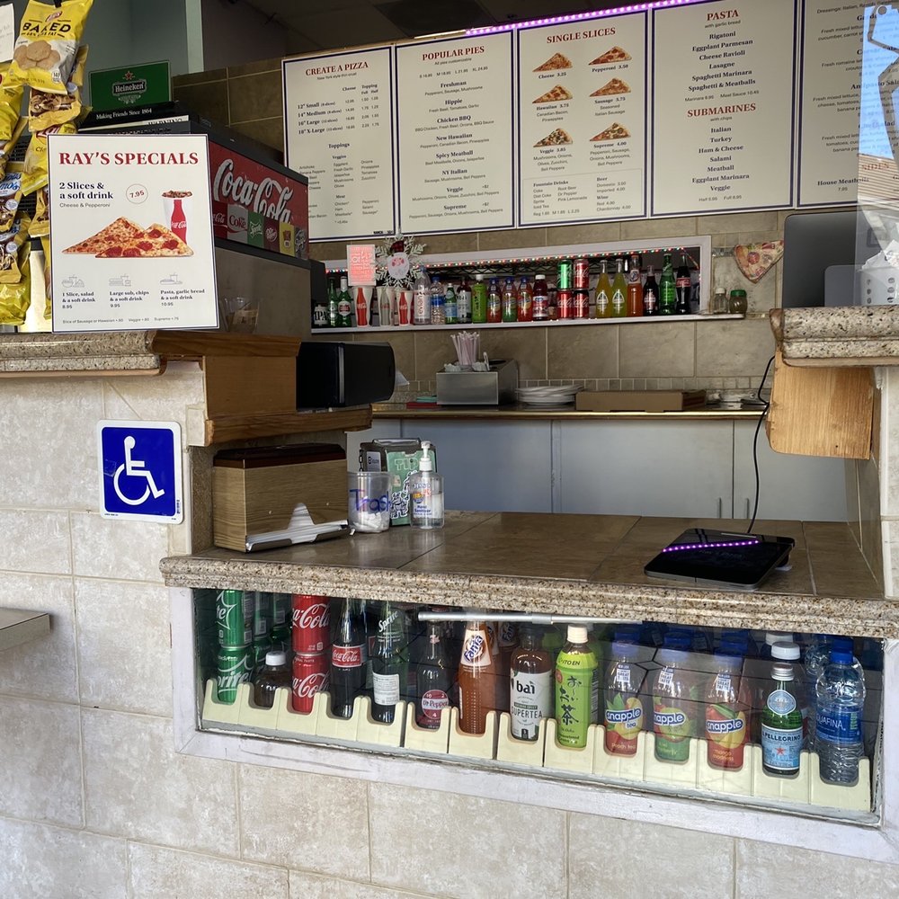 Ray's Pizza - Counter view for ordering. Available drinks 01/03/21 - Pizza Near Me - Irvine, California Ray's Pizza - Counter view for ordering. Available drinks 01/03/21 - Pizza Near Me - Irvine, California