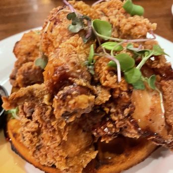 Daisy's Nashville Lounge - Country Fried Chicken on Cornbread waffle - Bars Near Me - Miller Place, New York Daisy's Nashville Lounge - Country Fried Chicken on Cornbread waffle - Bars Near Me - Miller Place, New York
