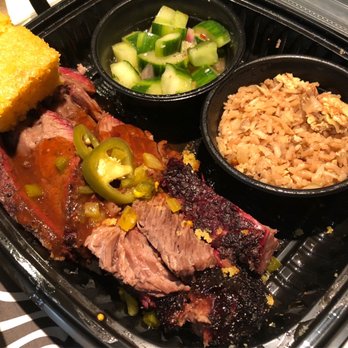 Dinosaur Bar-B-Que - Original BBQ Brisket (2 Sides) BBQ Fried Rice with BBQ Meats Spicy Cucumber Salad Hunk of Cornbread - Barbeque Near Me - New York, New York Dinosaur Bar-B-Que - Original BBQ Brisket (2 Sides) BBQ Fried Rice with BBQ Meats Spicy Cucumber Salad Hunk of Cornbread - Barbeque Near Me - New York, New York