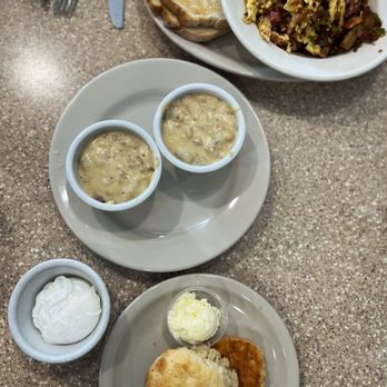 The Homestead Restaurant - Poached egg, homemade biscuit, gravy and breakfast skillet - Breakfast & Brunch Near Me - Whitehall, Michigan The Homestead Restaurant - Poached egg, homemade biscuit, gravy and breakfast skillet - Breakfast & Brunch Near Me - Whitehall, Michigan