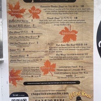 Chopsticks - Menu - Vietnamese Near Me - Hutto, Texas Chopsticks - Menu - Vietnamese Near Me - Hutto, Texas