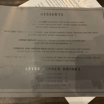 Willard Hicks - Dessert menu - Steakhouses Near Me - Morgan Hill, California Willard Hicks - Dessert menu - Steakhouses Near Me - Morgan Hill, California