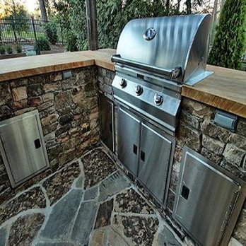 Benton Outdoor Living - a stainless steel bbq - Landscaping Near Me Benton Outdoor Living - a stainless steel bbq - Landscaping Near Me