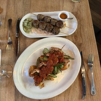 Dai Due - Shrimp à la plancha and meatballs - Butcher Near Me - Austin, Texas Dai Due - Shrimp à la plancha and meatballs - Butcher Near Me - Austin, Texas