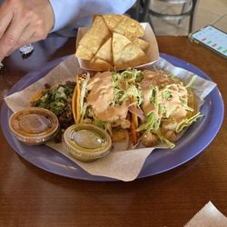 Arteaga's Food Center - Awesome fish tacos and 1 steak taco.