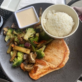 Ginza Sushi & Ramen Bar - Salmon Hibachi Lunch GF - Sushi Bars Near Me - Grand Rapids, Michigan Ginza Sushi & Ramen Bar - Salmon Hibachi Lunch GF - Sushi Bars Near Me - Grand Rapids, Michigan