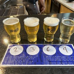 Flight of 3 beers and 1 cider