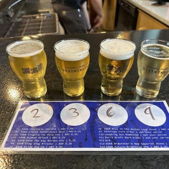 Sing Sing Kill Brewery - Flight of 3 beers and 1 cider - Breweries Near Me - Ossining, New York