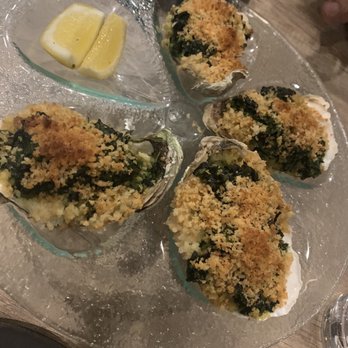 Perla Oyster Bar And Grill - Oysters Rockefeller.  I dream of them ! They are the best I've ever had. - Seafood Near Me - Woodbridge, Ontario