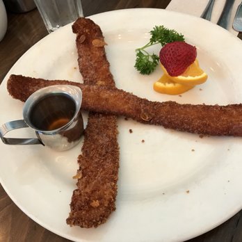 Sweet Maple - Dixie Bacon Weekday Breakfast - kind of gross; are those Panko crumbs and syrup? Meat seemed only half cooked inside (*cringe*) - American Near Me - San Francisco, California