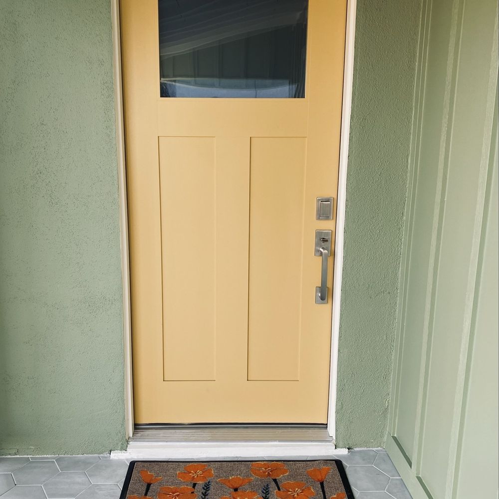 Painting Renovations - New siding, new door, new tile. I love how it looks! - Painters Near Me - Artesia, California Painting Renovations - New siding, new door, new tile. I love how it looks! - Painters Near Me - Artesia, California