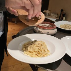 La Masseria - Oh, the shaving ceremony on fresh pasta!