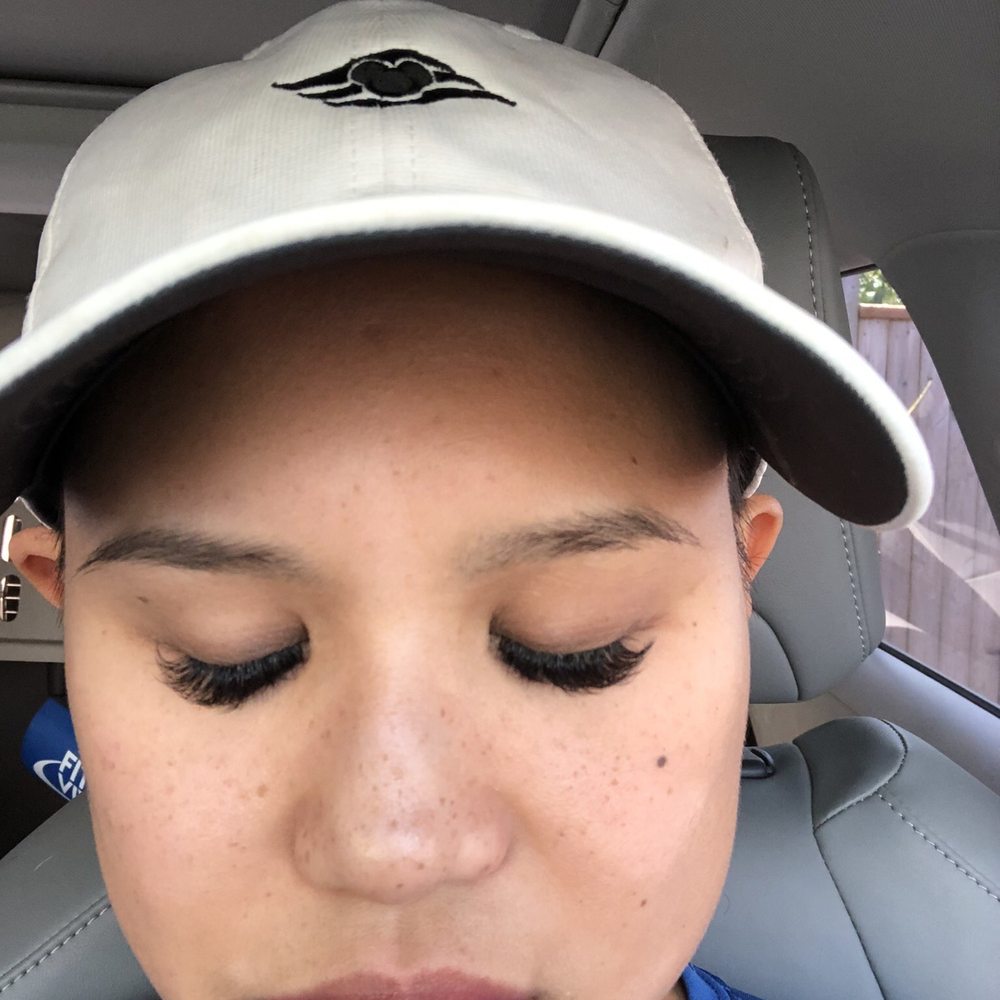 LashOVation - Eyes closed. - Eyelash Service Near Me