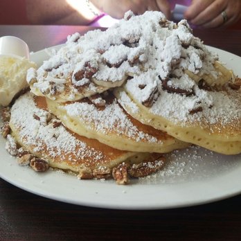 Doc's Diner - tropical pancakes with extra powdered sugar - Seafood Near Me - Key Largo, Florida
