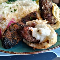 Zaytoona Mediterranean Grill - Stuffed the Kafta in Hot Puffy Bread