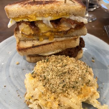 The Crunkleton - Spicy chicken breakfast sandwich - Cocktail Bars Near Me - Charlotte, North Carolina