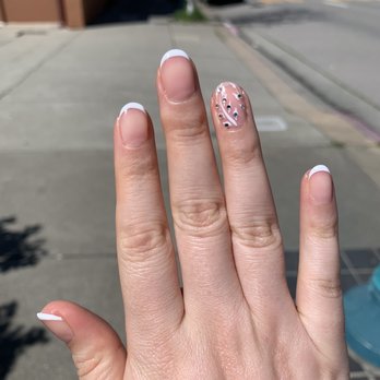 NT Nails - French manicure with nail art - Nail Salons Near Me - Emeryville, California