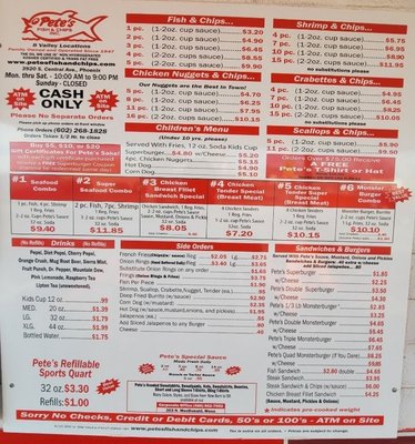 Menu photo 1 Pete's Fish & Chips Phoenix, AZ