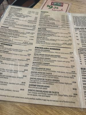 Menu photo 1 Ojeda's Desoto, TX
