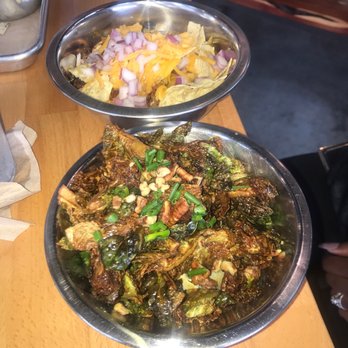 Industry - Crispy Brussels Sprouts and Pit Chili - delicious!! - New American Near Me - San Marcos, Texas Industry - Crispy Brussels Sprouts and Pit Chili - delicious!! - New American Near Me - San Marcos, Texas