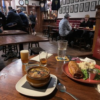 Airline Brewing Company Pub - Beer. Red Nitro and a Brown Cask. SAUSAGE ROLL! - Pubs Near Me - Ellsworth, Maine