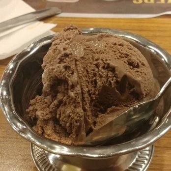 Denny's - dessert after the spaghetti one scoop of chocolate ice cream no sundae - Diners Near Me - Hebron, Indiana