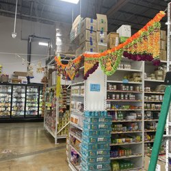 Spice of India - Aisles decorated with Diwali garlands