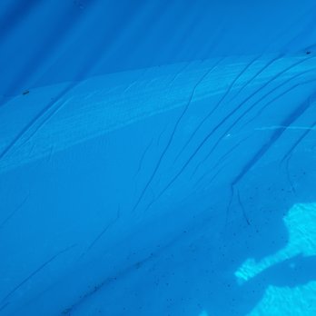 Battleground Construction - The bubbled and wrinkled liner - General Contractors Near Me