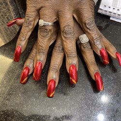 Pazazz Hair and Nail Salon - Christmas nails by Bre