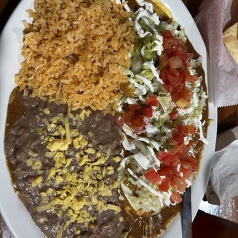 Jonesy's Taco House - Enchilada dinner, large added lettuce tomato & sour cream - Mexican Near Me - Carter Lake, Iowa Jonesy's Taco House - Enchilada dinner, large added lettuce tomato & sour cream - Mexican Near Me - Carter Lake, Iowa
