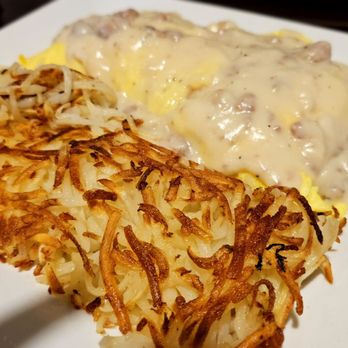 Eddie's Diner - a plate of hash browns and gravy - Breakfast & Brunch Near Me - Plano, Texas Eddie's Diner - a plate of hash browns and gravy - Breakfast & Brunch Near Me - Plano, Texas