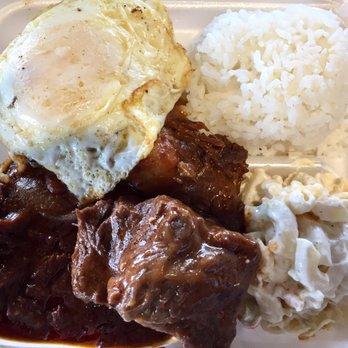 Nico's Pier 38 - Beef Stew and Mini Loco Moco combo plate - Seafood Near Me - Honolulu, Hawaii