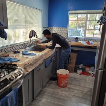 Jose Handyman Services - Jose hard at work. I didn't realize the tile I had chosen was hard to work with but Jose pulled it off. Thank you - General Contractors Near Me Jose Handyman Services - Jose hard at work. I didn't realize the tile I had chosen was hard to work with but Jose pulled it off. Thank you - General Contractors Near Me