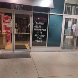 Sign outside Sign outside