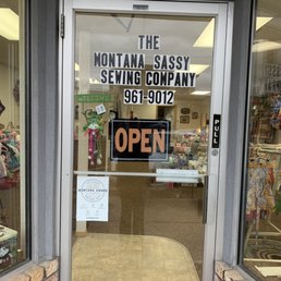 Exterior outside entrance of Montana Sassy Sewing - The door is open come on in and say hi - Hamilton, Montana Exterior outside entrance of Montana Sassy Sewing - The door is open come on in and say hi - Hamilton, Montana