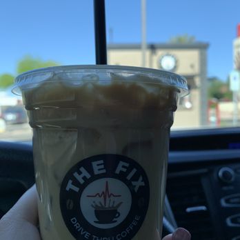 The Fix Drive Thru Coffee - Iced French vanilla latte - Coffee & Tea Near Me - Tempe, Arizona