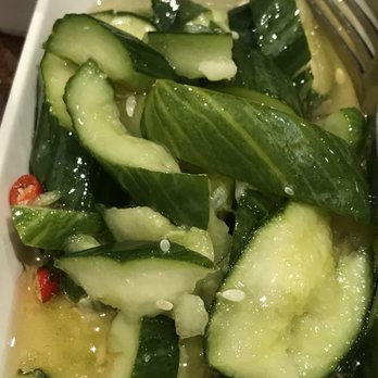 Dinesty Dumpling House - Cold cucumber in garlic sauce is tasty - Chinese Near Me - Vancouver, British Columbia