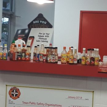 Firehouse Subs - All the sauces - Sandwiches Near Me - Austin, Texas