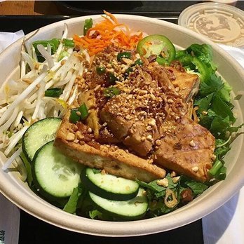 Vn Grill - To-fu-que bowl with brown rice and all of the veggies - Vietnamese Near Me - San Jose, California