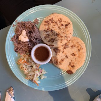 Manitas Cafe - Pupusas Plate - Salvadoran Near Me - San Francisco, California Manitas Cafe - Pupusas Plate - Salvadoran Near Me - San Francisco, California