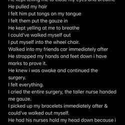 Legacy Oral & Facial Surgery - All that happened to me.