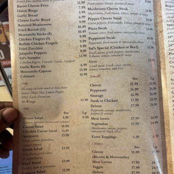 Sal's Pizza - Menu - Pizza Near Me - Smithfield, Virginia